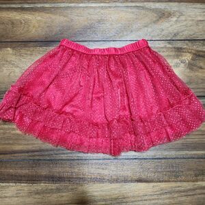Toddler Red Layer Skirt 3T